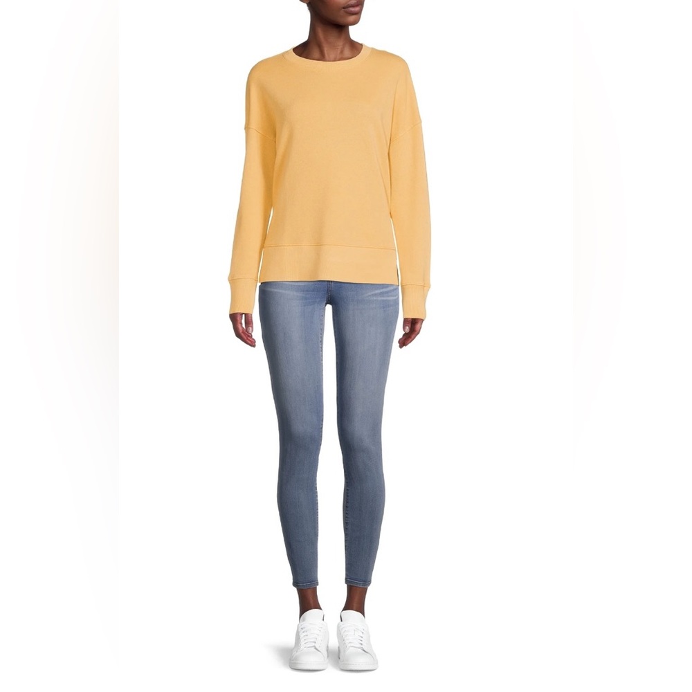 Time and Tru | Women's Crewneck | Long Sleeve  Sweatshirt |
Size: MED | Mustard - Picture 3 of 12